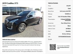 2019 Cadillac XT5 full