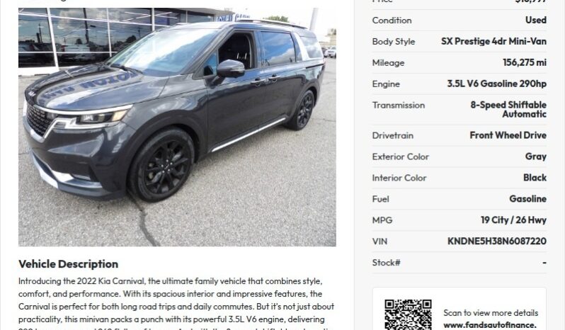 
2022 Kia Carnival full									