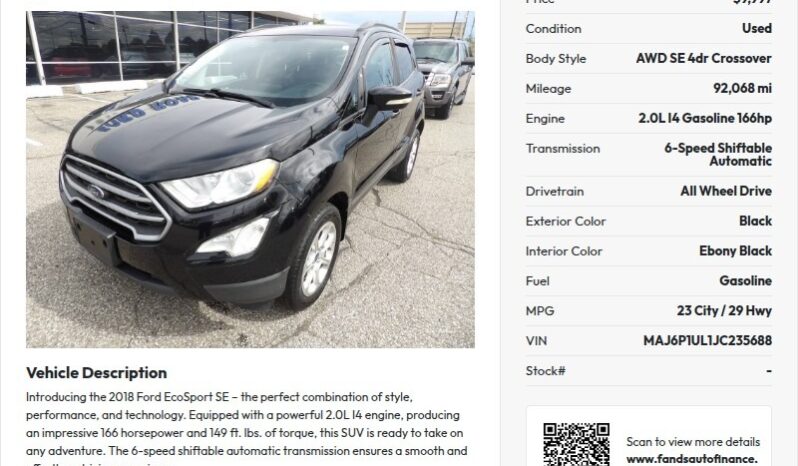 
2018 Ford EcoSport full									