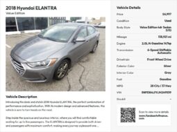 
2018 Hyundai Elantra Value Edition full									