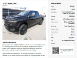
2025 Ram 2500 Limited Crew Cab full									