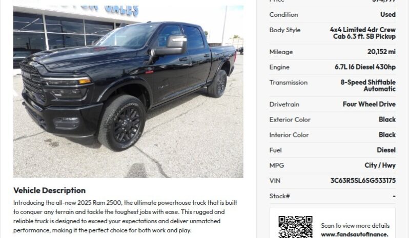 
2025 Ram 2500 Limited Crew Cab full									